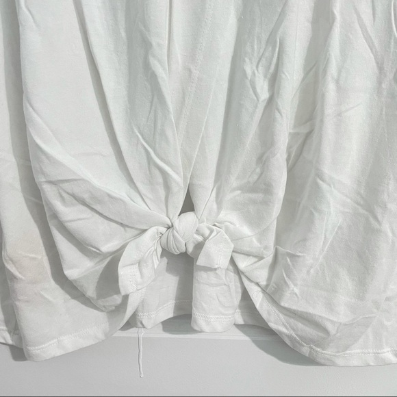 NWT Anthropologie White Open-Back Muscle Tank - Picture 4 of 5